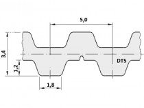 Řemen ozubený DT5 450 6 optibelt Alpha Torque - N1