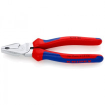 KNIPEX 02 05 180 Silové kombinované kleště, vícesložkové návleky, chromované 180 mm - N1