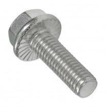 Šroub se šestihrannou hlavou s ozubeným límcem DIN 6921 M10x60 nerez A2 - N1