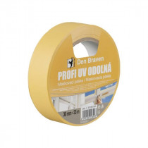 Den Braven Profi UV odolná maskovací páska - 33 m x 30 mm žlutá _B7091MA - N1