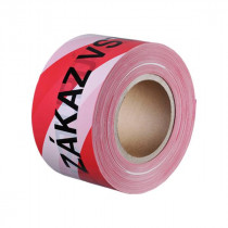 Den Braven Bariérová páska - 75 mm x 250 m červeno-bílá s potiskem ZÁKAZ VSTUPU _B7122RL - N1