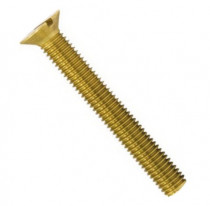 Šroub zápustný s drážkou DIN 963 M10x45 mosaz - N1