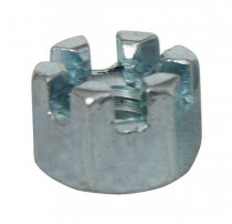 Matice korunková DIN 935 M10 |08| pozink - N1