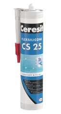 Ceresit CS 25 - 280 ml silikon sanitár kiwi - N1