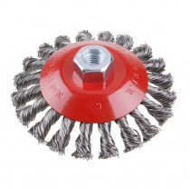 Kartáč miskový - ocel copánková 0,50 mm, pr.125/ M14, FESTA 21910 - N1