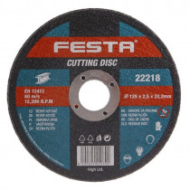Řezný kotouč na kov 125x2,5x22,2 rovný, FESTA 22218 - N1