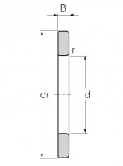 ZEN WS 81224 hřídelový axiální ložiskový kroužek - N1