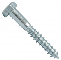 Vrut do dřeva šestihranná hlava DIN 571 20x200 zinek bílý - N1