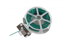 Drát vázací s PVC 0,6 mm x 30 m zelený na cívce se střihem - N1