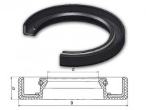 Gufero 35x50x7 NBR-WA/G Rubena - N1