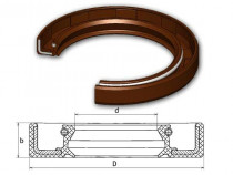 Gufero 24x40x7 FPM-VIAS Dichtomatik - N1