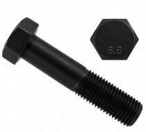 Šroub šestihranný částečný závit DIN 931 M4x80-8.8 bez PÚ - N1