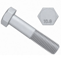 Šroub šestihranný částečný závit DIN 931 M10x150-10.9 pozink - N1