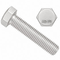 Šroub šestihranný celý závit DIN 933 M14x150 nerez A2-70 - N1