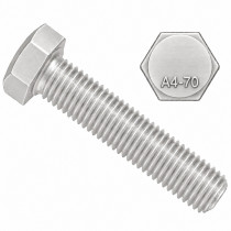 Šroub šestihranný celý závit DIN 933 M12x35 nerez A4-70 - N1