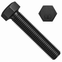 Šroub šestihranný celý závit DIN 961 M12x1,50x20-8.8 bez PÚ - N1