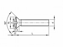 Šroub čočková hlava - drážka DIN 964 M3x12 pozink - N1
