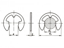 Pojistný kroužek třmenový DIN 6799 - 1,9 - N1