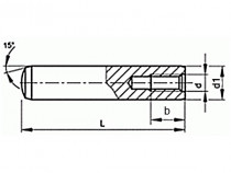 Kolík válcový kalený vnitřní závit DIN 7979D 4x14 m6 - N1