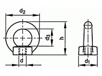 Matice závěsná DIN 582 M12 C15 CE - N1