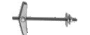 Hmoždinka ocelová dutinová sklopná s maticí HSD-M M6 - N1
